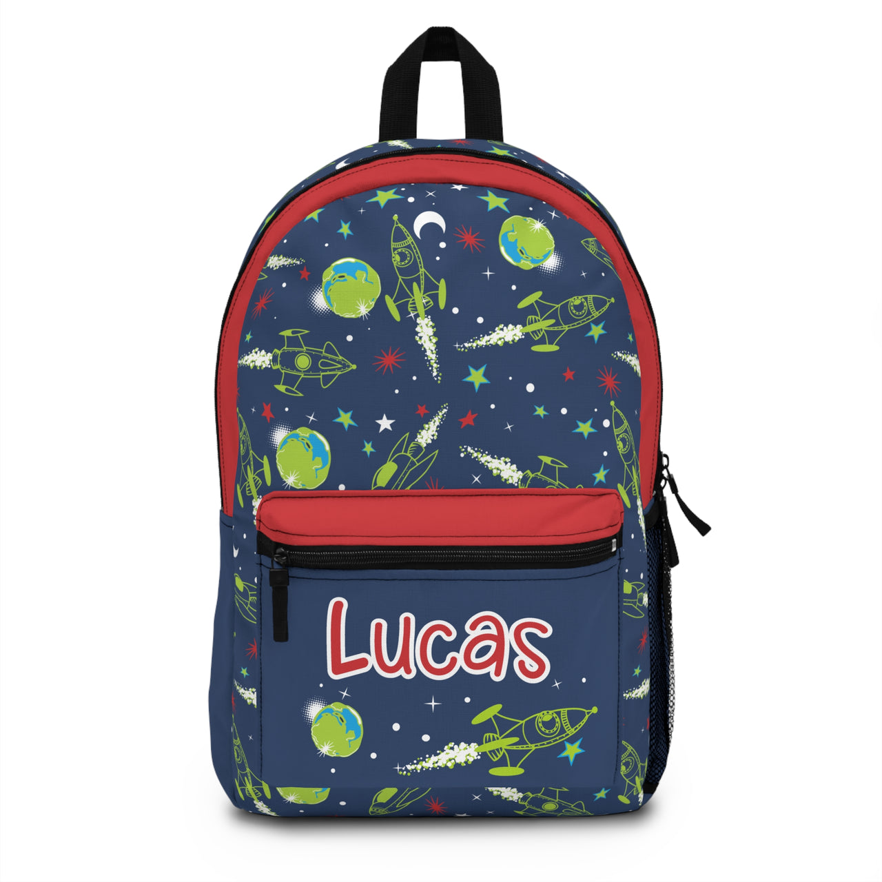 Personalized Space Ships Boys School Backpack - CHILD DECOR LLC