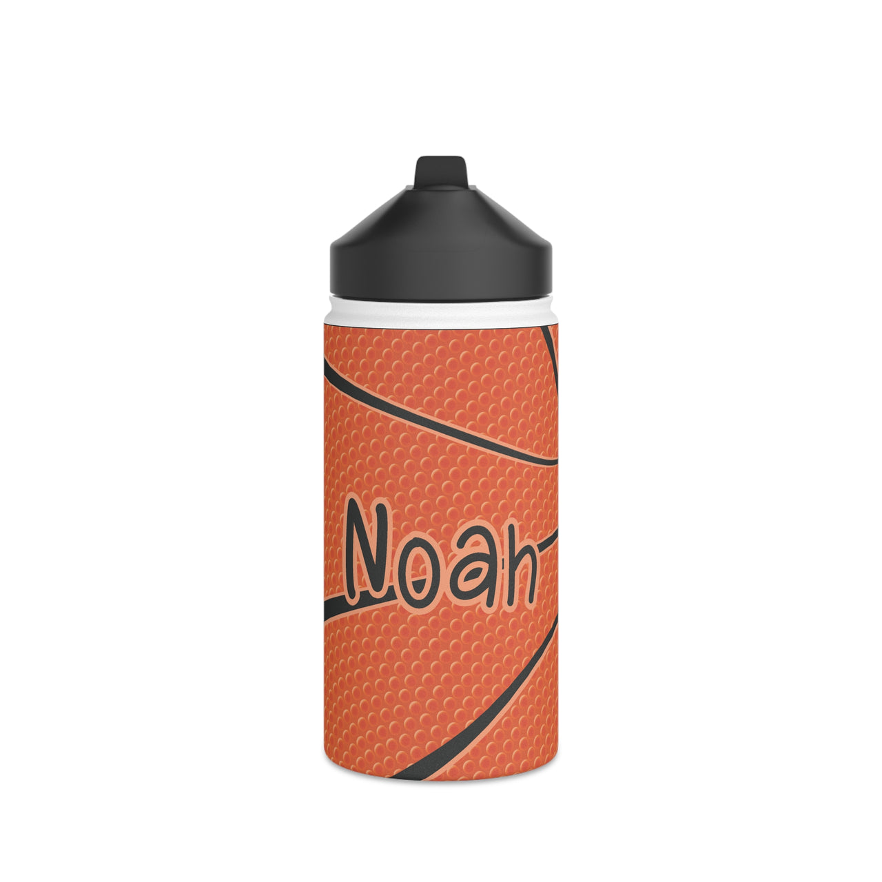 Personalized Boy Basketball 12oz. Kid Water Bottle - CHILD DECOR LLC