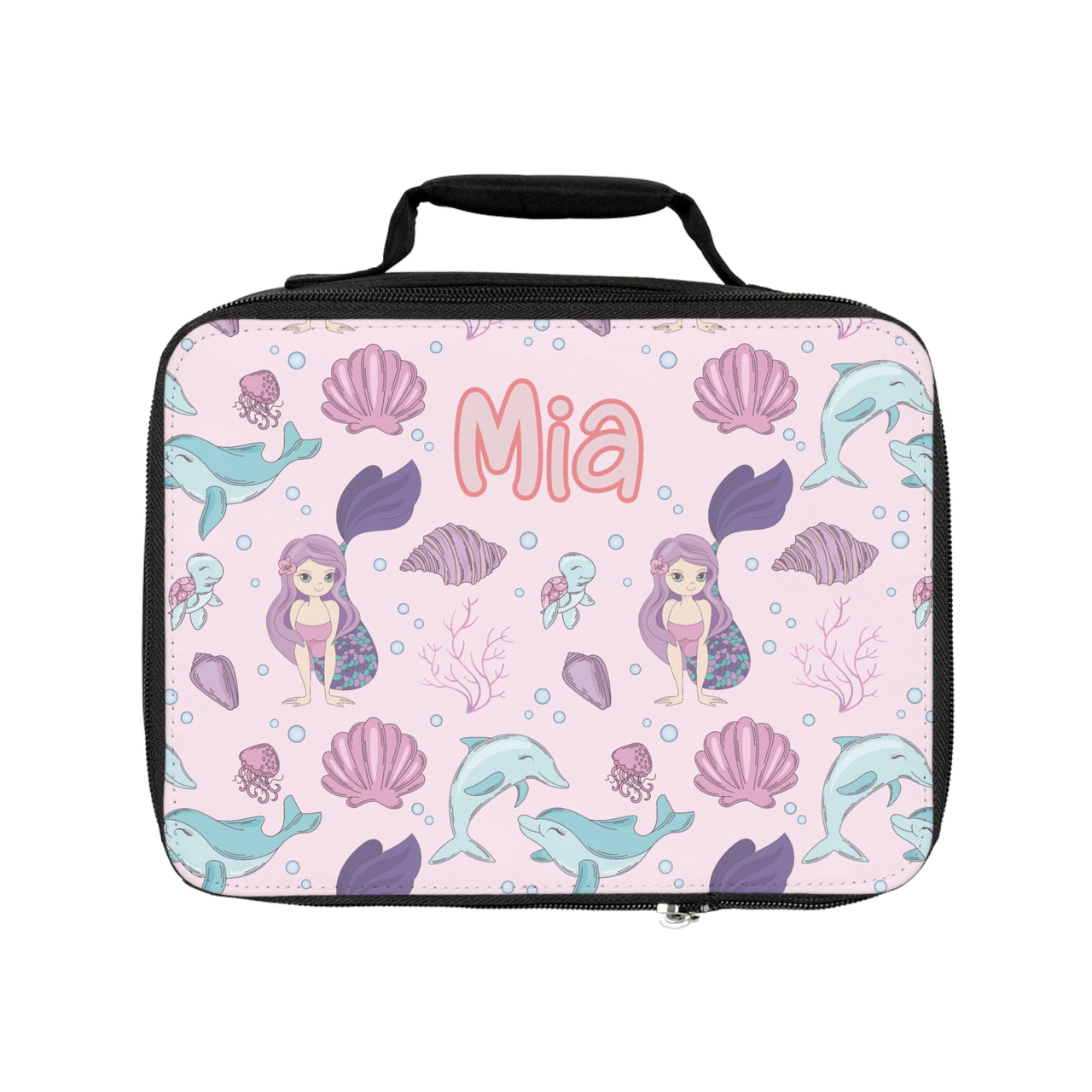 Personalized Girls Mermaids Kids Lunch Bag - CHILD DECOR LLC