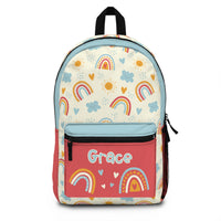 Thumbnail for Personalized Cute Rainbows Girls School Backpack - CHILD DECOR LLC
