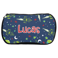 Thumbnail for Personalized 4pcs Kids Space Ships Back to School Boys Bundle: Back Pack + Lunch Box + Water Bottle + Pencil Case (Save Extra 15% in bundle) - CHILD DECOR LLC