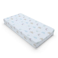 Thumbnail for Personalized Cute Baby Boy Blue Moons & Stars Changing Pad Cover - CHILD DECOR LLC