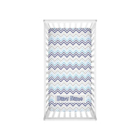 Thumbnail for Personalized Cute Baby Boy Blue & Gray Chevron Fitted Crib Sheet - CHILD DECOR LLC