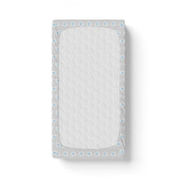 Thumbnail for Personalized Cute Baby Boy Grey & Blue Elephants Fitted Crib Sheet - CHILD DECOR LLC