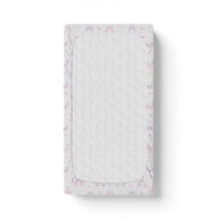 Thumbnail for Personalized Cute Baby Girl White & Pink Rainbows Fitted Crib Sheet - CHILD DECOR LLC